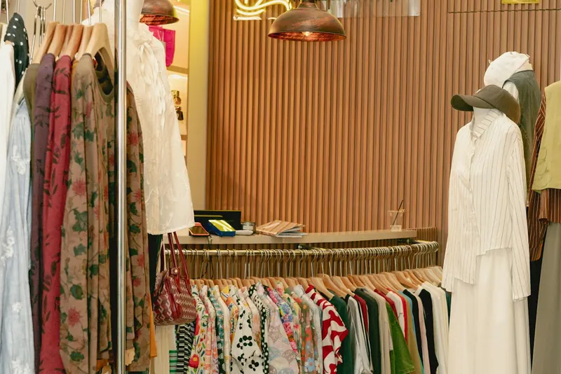 Boutique clothing store interior